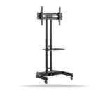 Soporte pedestal Koreano movil, Inclinable, para pantallas de 32" a 75" hasta 50kg, Acero Inoxidable, Negro | SP-6040 1 Soporte pedestal Koreano movil, Inclinable, para pantallas de 32" a 75" hasta 50kg, Acero Inoxidable, Negro | SP-6040