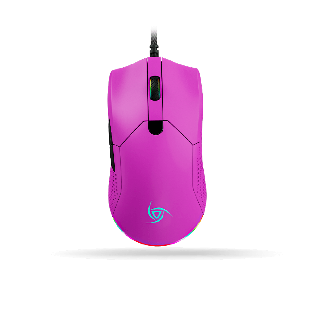 Mouse Gamer ultraliviano VSG AURORA de 72g, purpura austral, 7200 DPI | VG-M430-PAU