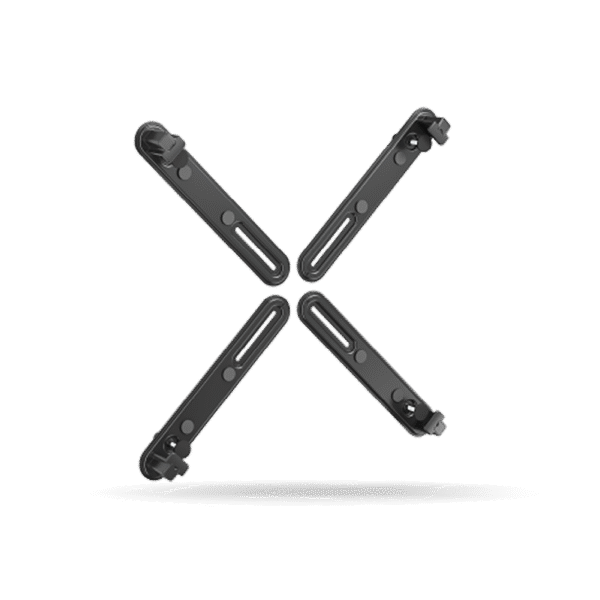 Kit adaptador Koreano para monitores sin VESA de 17" a 32" hasta 10kg, Acero Inoxidable, Negro | XMA-11