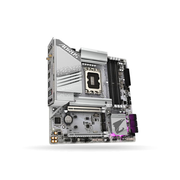 Placa Gigabyte Z790M Aorus Elite AX ICE, mATX, intel LGA 1700, WiFi, Bluetooth, 4x DDR5 Hasta 256GB, 1x HDMI, 1x DP | Z790M-A-ELITE-AX-ICE