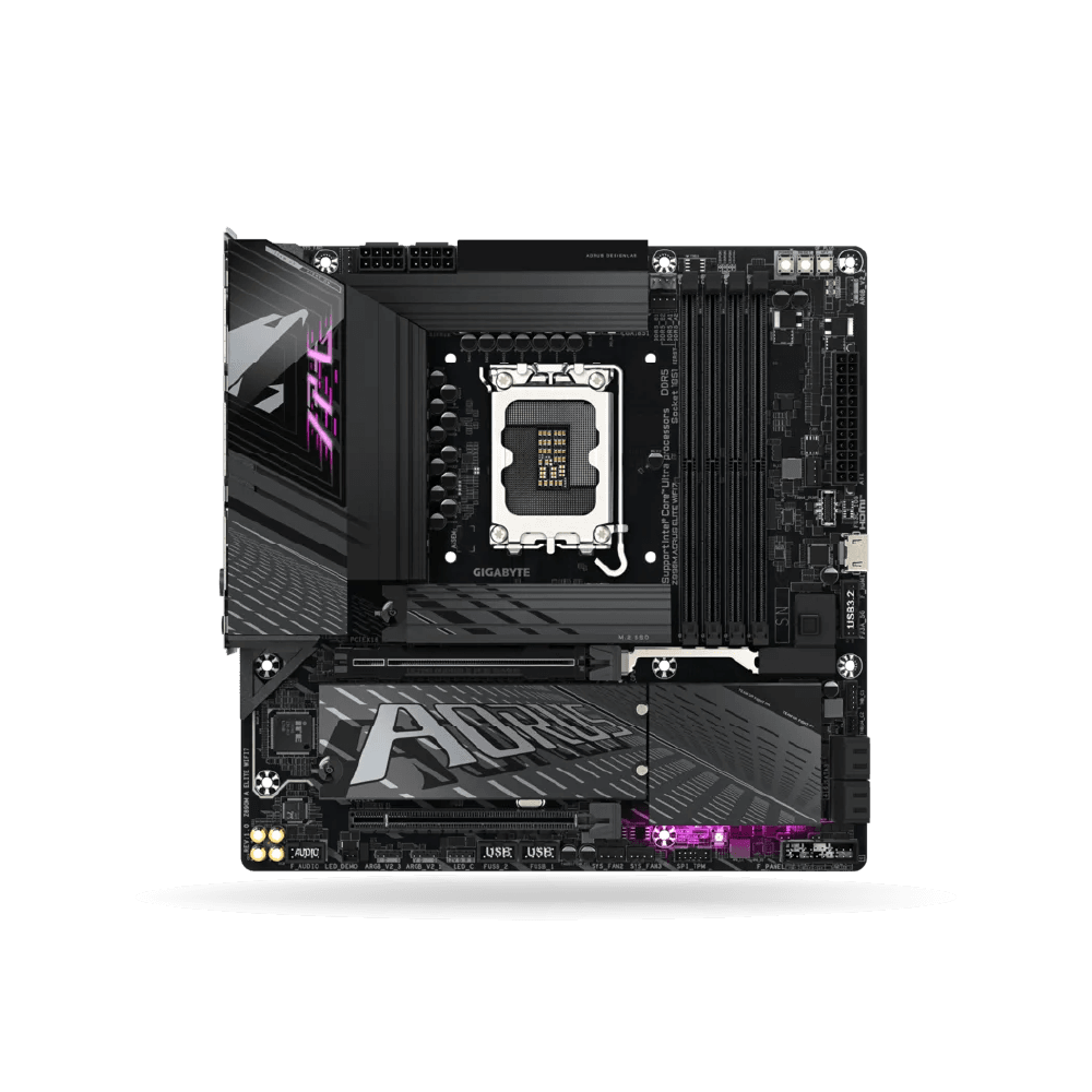 Placa Gigabyte Z890M Aorus Elite WIFI7, mATX, intel LGA 1851, WiFi, Bluetooth, 4x DDR5 Hasta 256GB, 1x HDMI, 1x DP | Z890M-A-ELITE-WIFI7