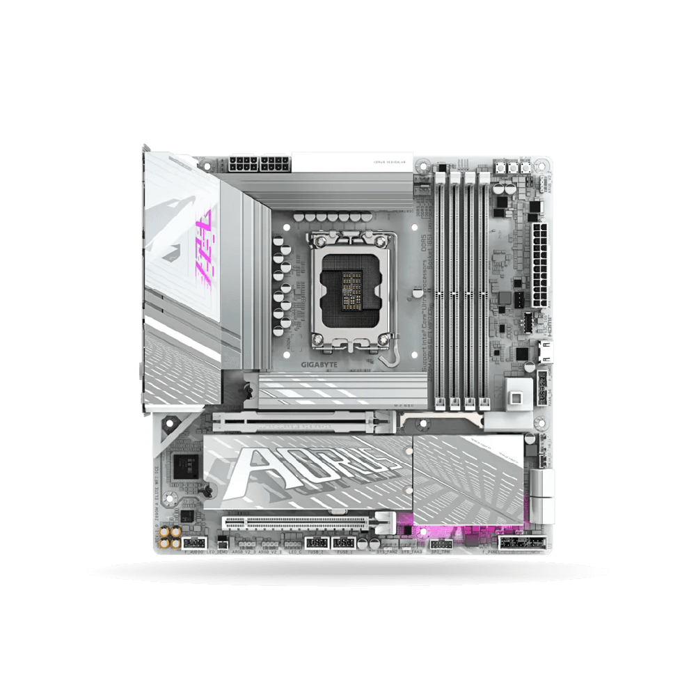 Placa Gigabyte Z890M Aorus Elite WIFI7 ICE, mATX, intel LGA 1851, WiFi, Bluetooth, 4x DDR5 Hasta 256GB, 1x HDMI, 1x DP | Z890M-A-ELITE-WF7-ICE