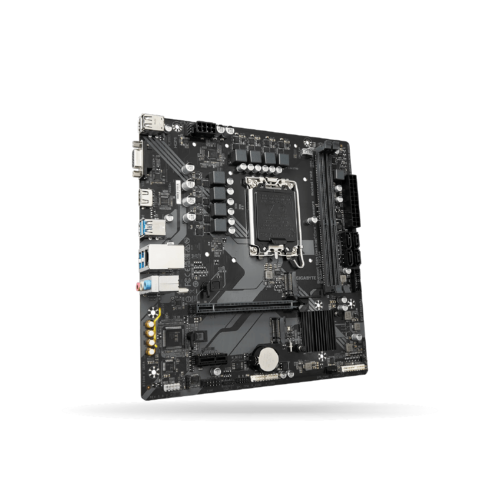 Placa Madre Gigabyte B760M H DDR4, M-ATX, LGA 1700, 2x DDR4 Hasta 96GB, HDMI, RJ45 | B760M-H-DDR4