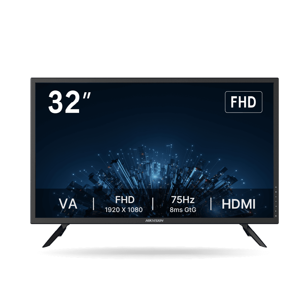 Monitor Hikvision D5032F3 32" FHD, 75Hz, Panel VA, Parlante, VESA, 1x HDMI, 1x VGA | DS-D5032F3-1V0S