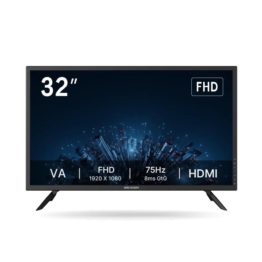 Monitor Hikvision D5032F3 32" FHD, 75Hz, Panel VA, Parlante, VESA, 1x HDMI, 1x VGA | DS-D5032F3-1V0S