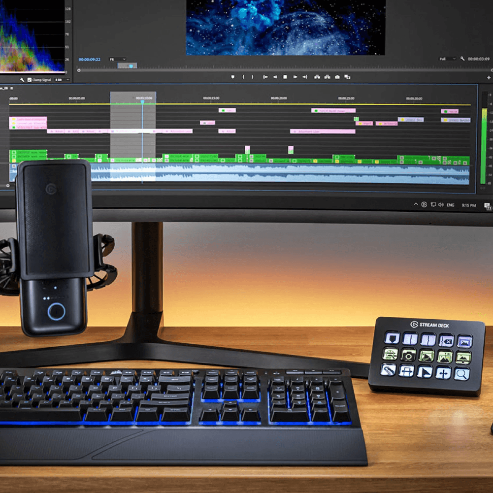 Controlador de Estudio ELGATO STREAM DECK MK.2, 15 teclas Macro LCD, USB-C, Black | 10GBA9901