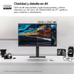 Monitor LG 27U730A-B 27", IPS UHD 4K, UltraFine PIVOTE, 125% de sRGB, 2x HDMI, 1x USB-C, 1x DP, 2x USB | 27U730A-B