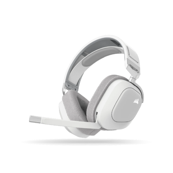 Auricular Gamer Corsair HS80 MAX WH, inalambrico, microfono externo, Blanco | CA-9011296-WW