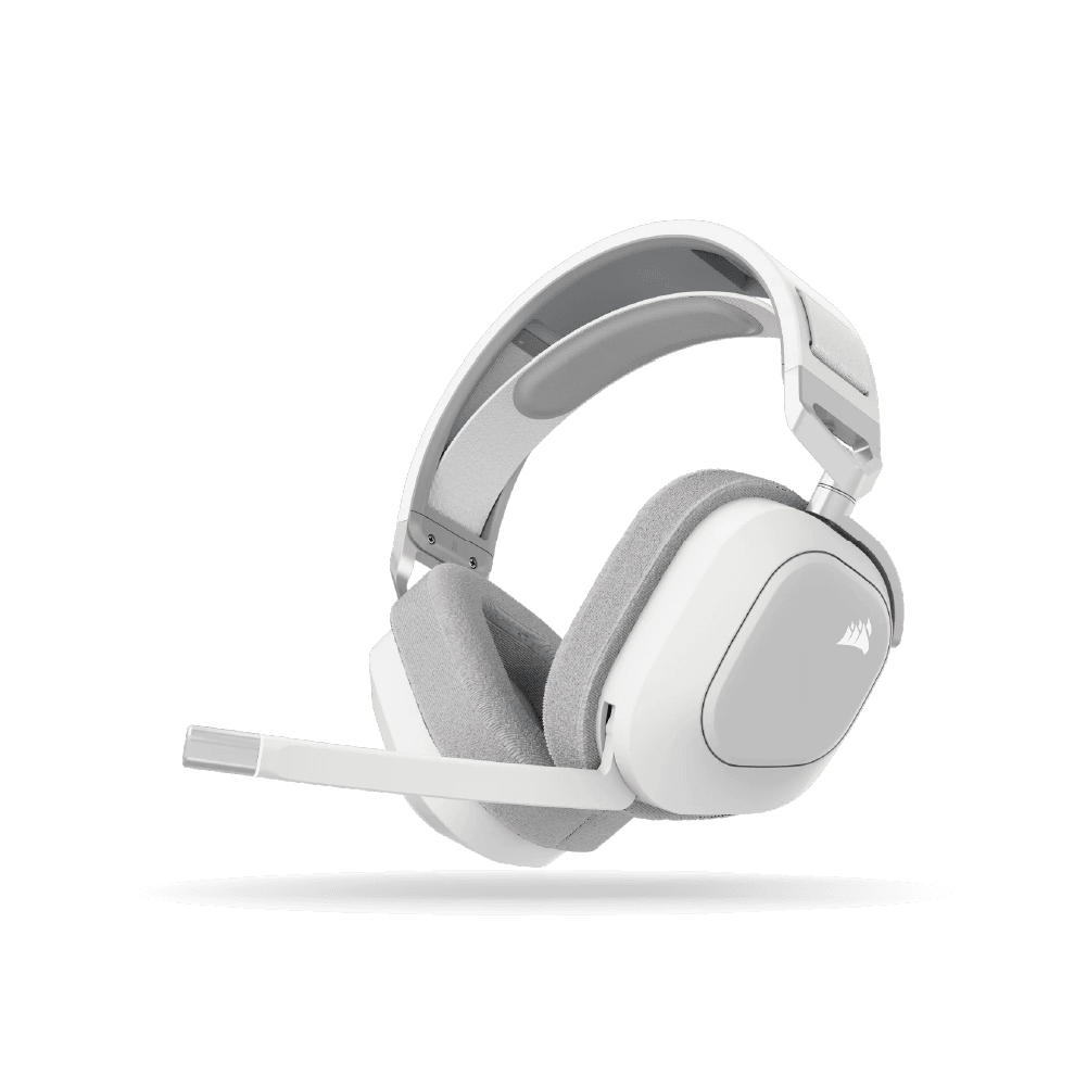 Auricular Gamer Corsair HS80 MAX WH, inalambrico, microfono externo, Blanco | CA-9011296-WW
