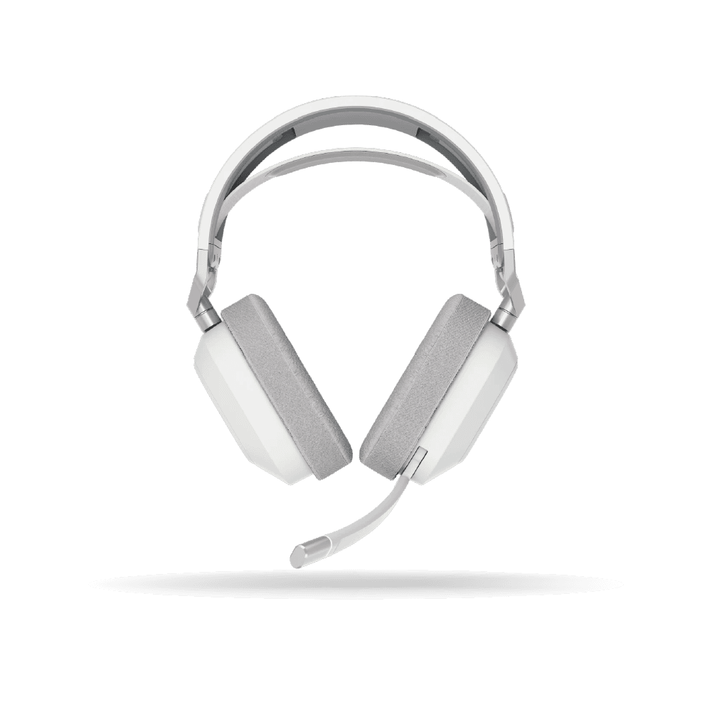 Auricular Gamer Corsair HS80 MAX WH, inalambrico, microfono externo, Blanco | CA-9011296-WW