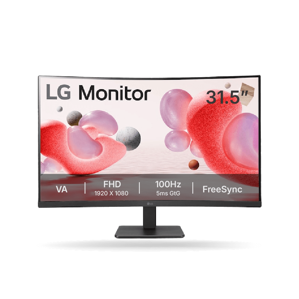 Monitor LG 32MR50C-B 31.5″, Curvo FHD VA, 99% sRGB, 100Hz, 5ms, AMD FreeSync, 2x HDMI, 1x VGA | 32MR50C-B