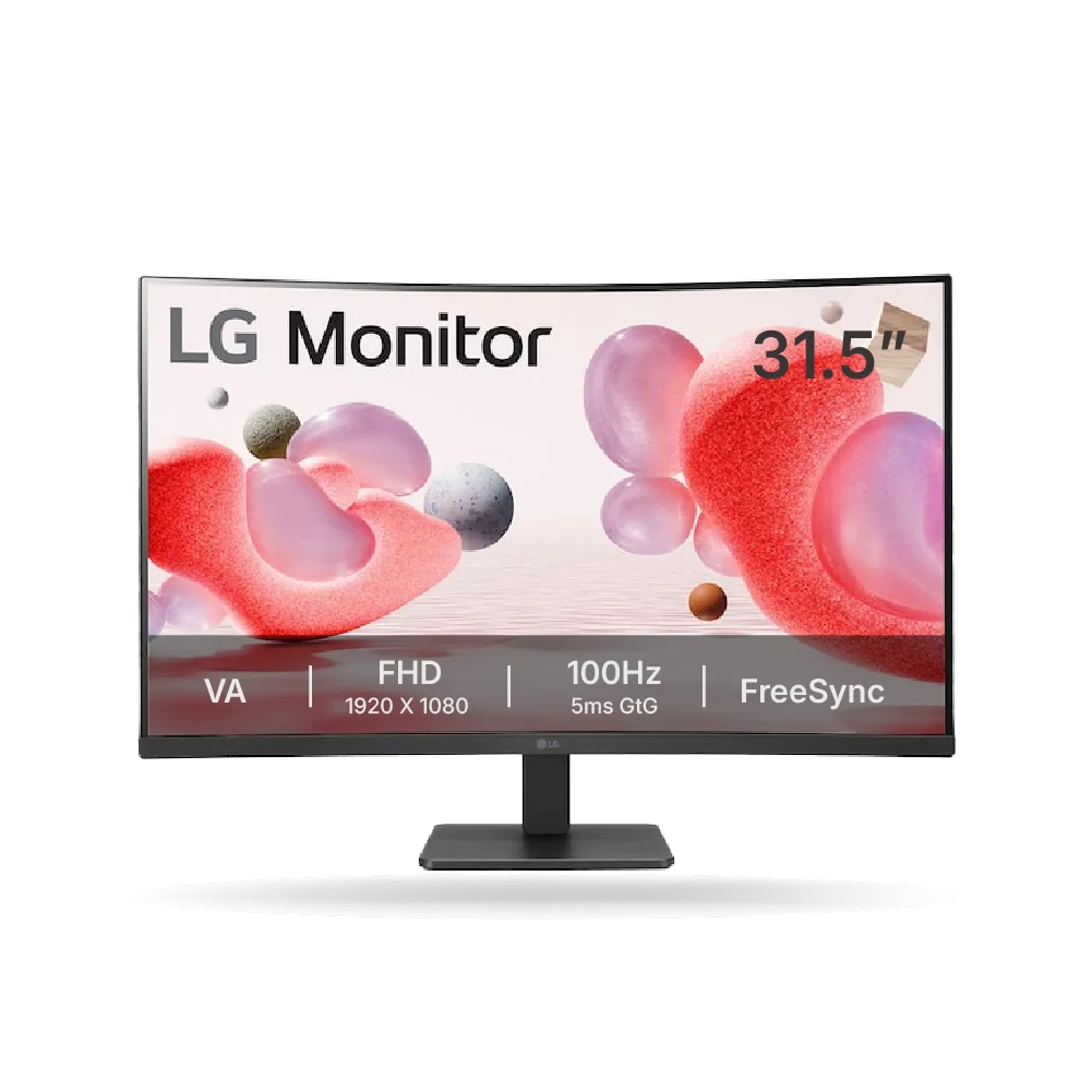Monitor LG 32MR50C-B 31.5″, Curvo FHD VA, 99% sRGB, 100Hz, 5ms, AMD FreeSync, 2x HDMI, 1x VGA | 32MR50C-B