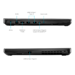 Laptop Asus Tuf Gaming A15, 15.6″ FHD IPS, Ryzen 7 7445HS, 16GB DDR5, SSD 512GB M.2, RTX 3050 4GB, Negro, FreeDos | 90NR0JF7-M00F40