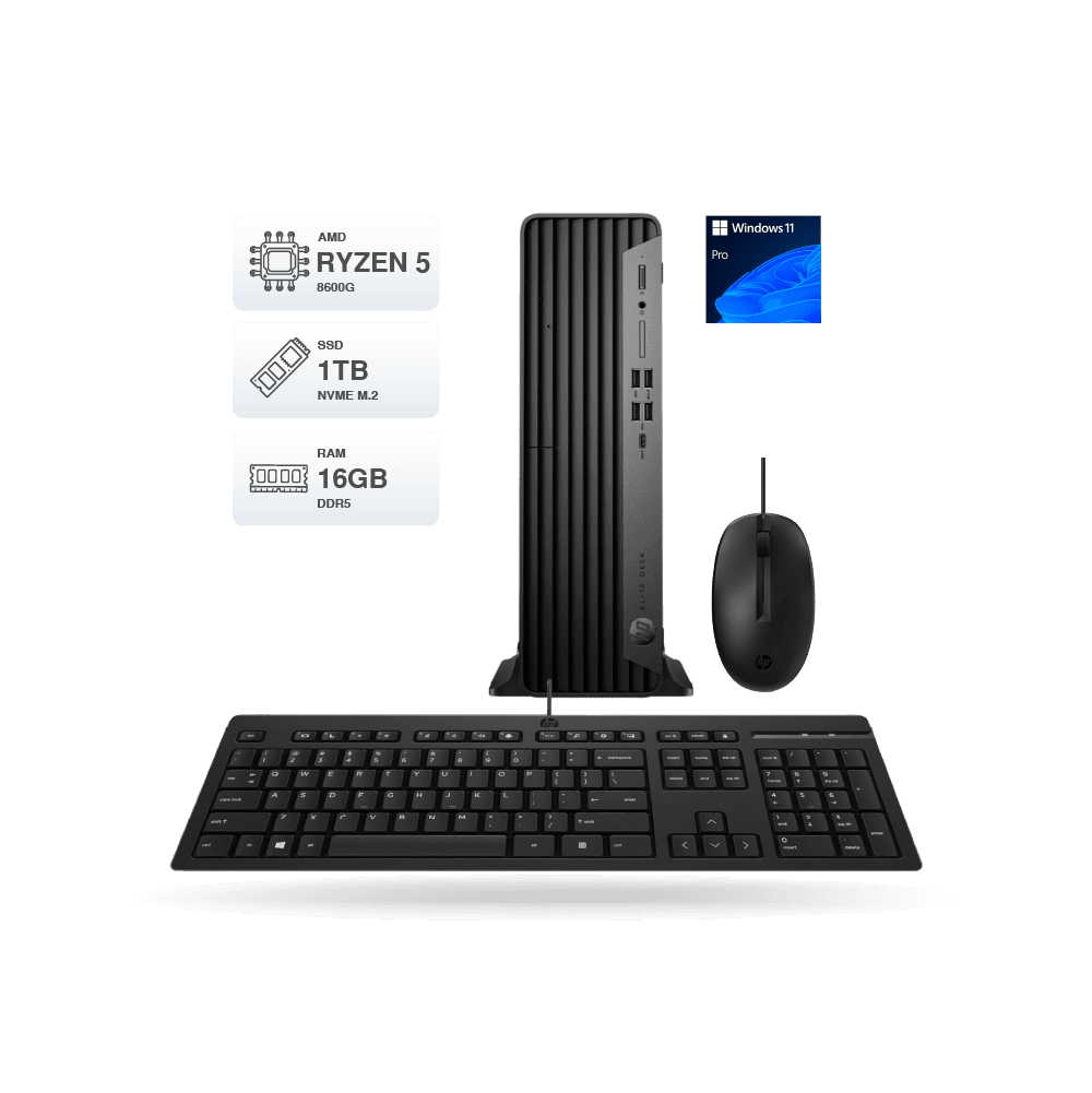 CPU HP Elite SFF 805 G9, Ryzen 5 8600G, 16GB DDR5, 1TB M.2, Windows 11 Pro | AF9W4LT