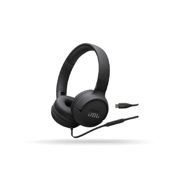 Auricular JBL Tune 520C USB-C, Con Micrófono, Hi-Res, Pure Bass, Negro | JBLT520CBLKAM