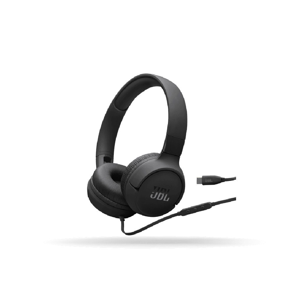 Auricular JBL Tune 520C USB-C, Con Micrófono, Hi-Res, Pure Bass, Negro | JBLT520CBLKAM