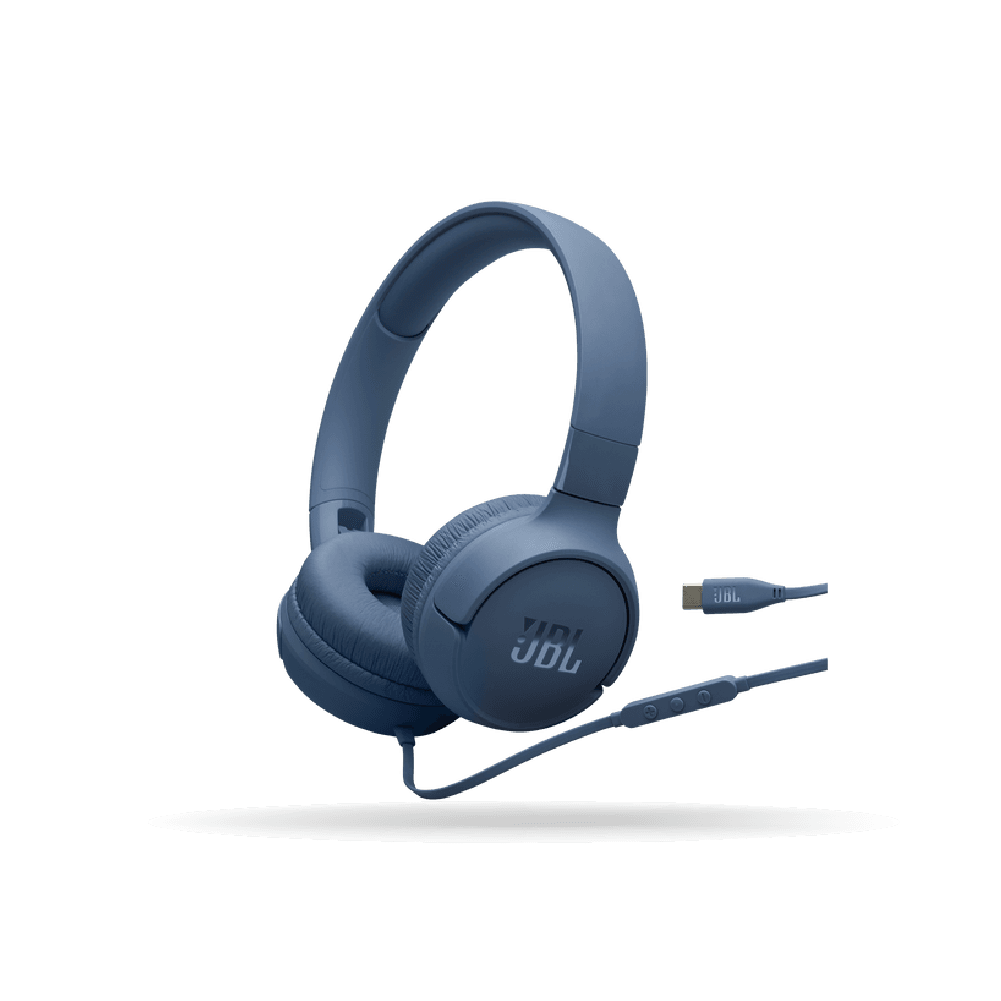 Auricular JBL Tune 520C USB-C, Con Micrófono, Hi-Res, Pure Bass, Azul | JBLT520CBLUAM