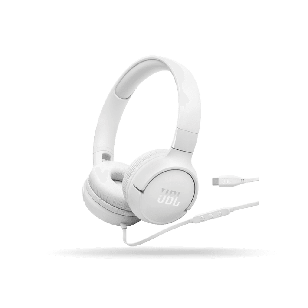 Auricular JBL Tune 520C USB-C, Con Micrófono, Hi-Res, Pure Bass, Blanco | JBLT520CWHTAM