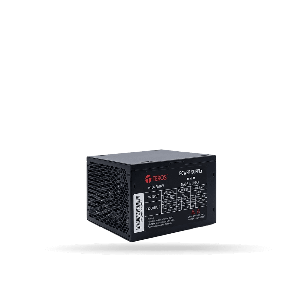 Fuente de poder Teros ATX 250W, Negro, OEM | TE-1010PF OFERTA