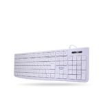 Teclado Teros TE 4069S, con cable, Color Blanco