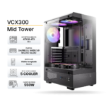 Case Gaming Antec VCX300 ARGB Negro, ATX, 5 Cooler ARGB, Fuente 550W, Vidrio Templado | 0-761345-10252-0 1 Case Gaming Antec VCX300 ARGB Negro, ATX, 5 Cooler ARGB, Fuente 550W, Vidrio Templado | 0-761345-10252-0
