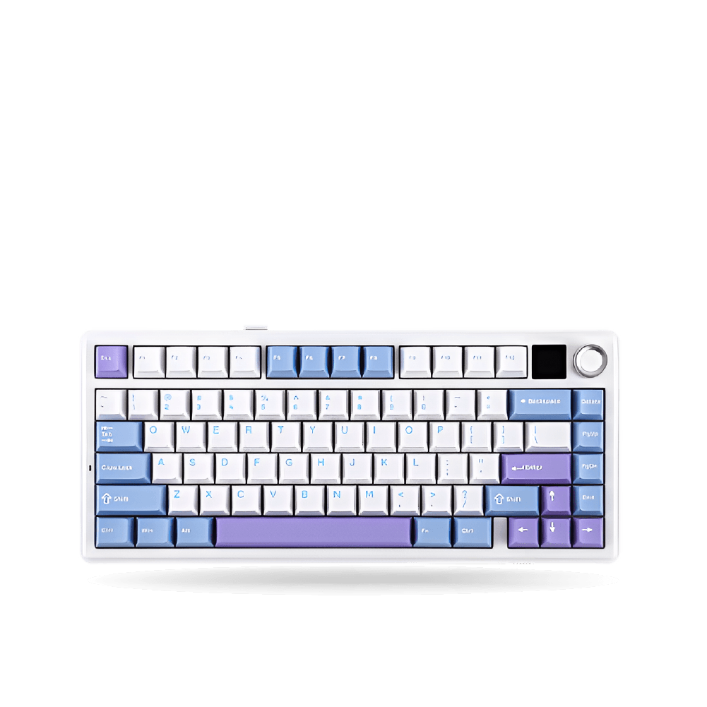 Teclado Mecánico Aula F75 MAX, Eng 75%, White/Blue/Purple, Switch Green, Bluetooth, Wireless y Cable | 320-AU-F75MW6EN5