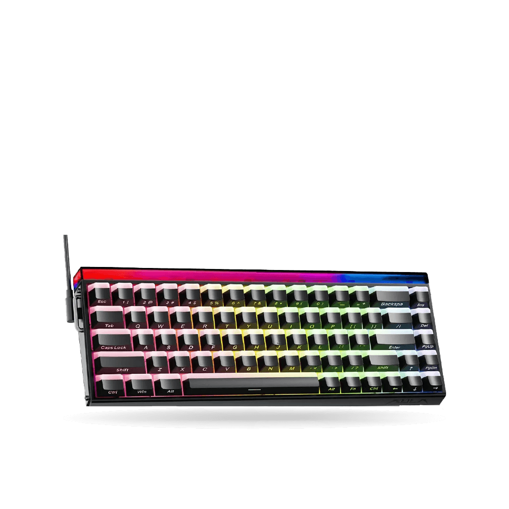 Teclado Magnetico Aula HERO68HE, Eng 65%, Black/Lighthouse RGB, Switch Jade King | 420-AU-HERO68HE49EN