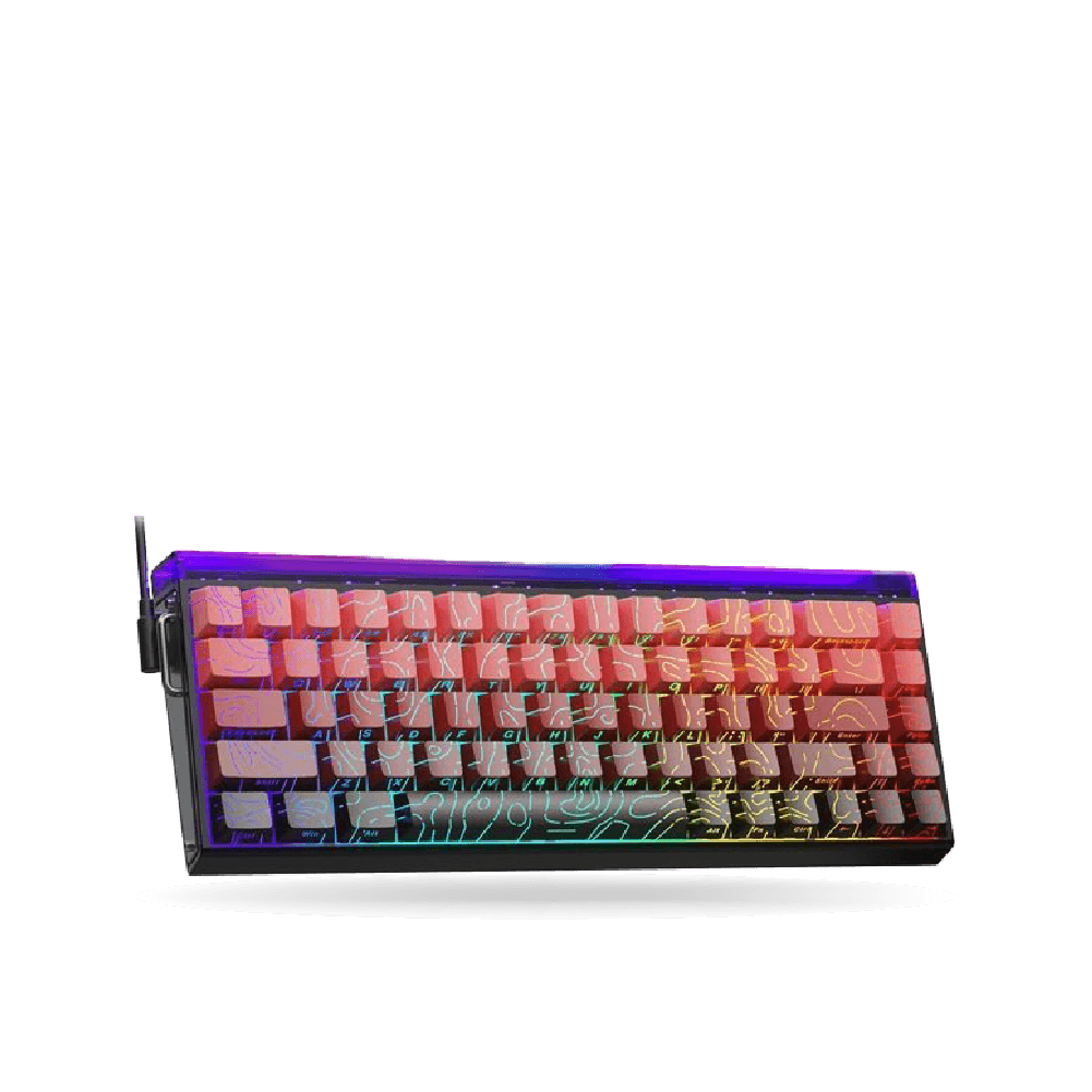 Teclado Magnetico Aula HERO68HE, Eng 65%, Black Degraded/Pink, Switch Dragon King | 465-AU-HERO68HE14EN