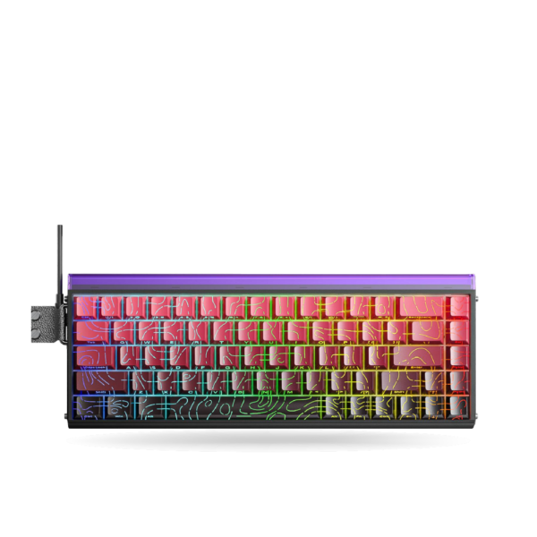 Teclado Magnetico Aula HERO68HE, Eng 65%, Black Degraded/Pink, Switch Dragon King | 465-AU-HERO68HE14EN