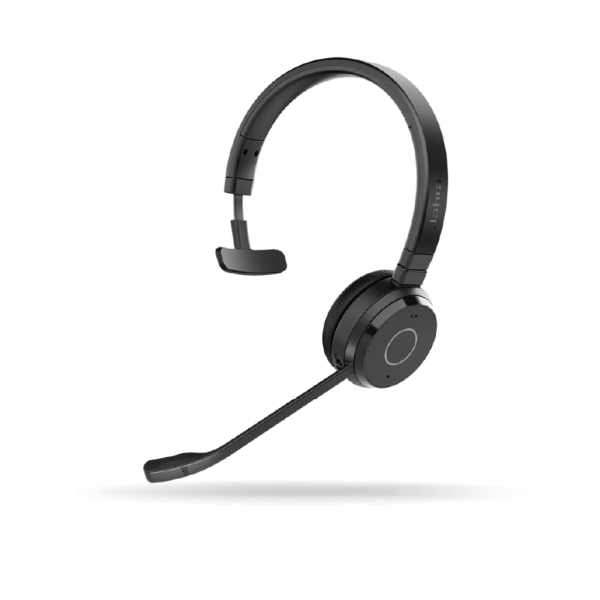 Audifonos Jabra Evolve 65 TE Monoaural, inalámbrico, micrófono, cancelación de ruido, Negro | 6693833309