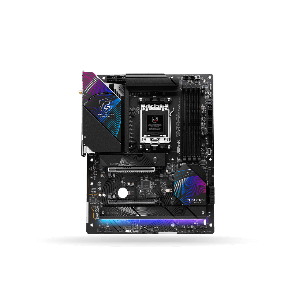 Placa ASRock Phantom Gaming X870 RIPTIDE WIFI, ATX, 4xDDR5, Wi-Fi 7 + Bluetooth 5.4, 1xHDMI | 90-MXBPP0-A0UAYAZ