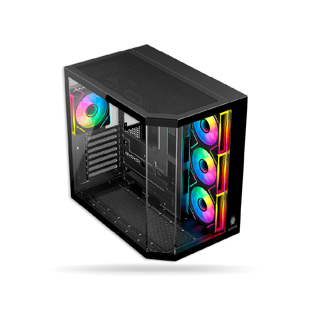 Case Antryx FX800 Negro, ARGB, ATX, 4x FAN 120mm, Soporta Fan de hasta 3x120mm, sin fuente | AC-FX800K