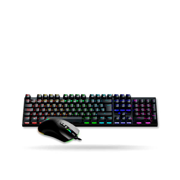 Kit Gaming ANTRYX GC-3100, Teclado Mecanico + Mouse, RGB, Switch Red, Black | AGC-3100KRE-SP