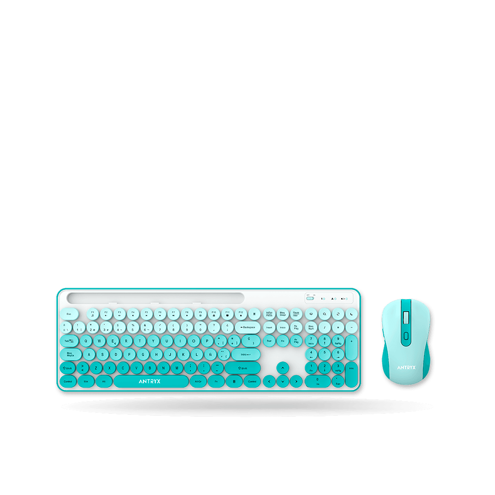 Kit Inalambrio ANTRYX WS-970 Green, Teclado + Mouse | ASC-WS970GN
