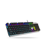 Teclado Mecánico Aula F2066-II Retroiluminado Black/Grey, Switch BLUE, cable, 100%