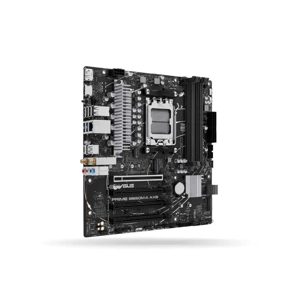 Placa Asus Prime B650M-A AX6 WiFi 6, AMD AM5, 4x DDR5, Micro ATX, 1x HDMI, 1 DP - B650M-A AX6