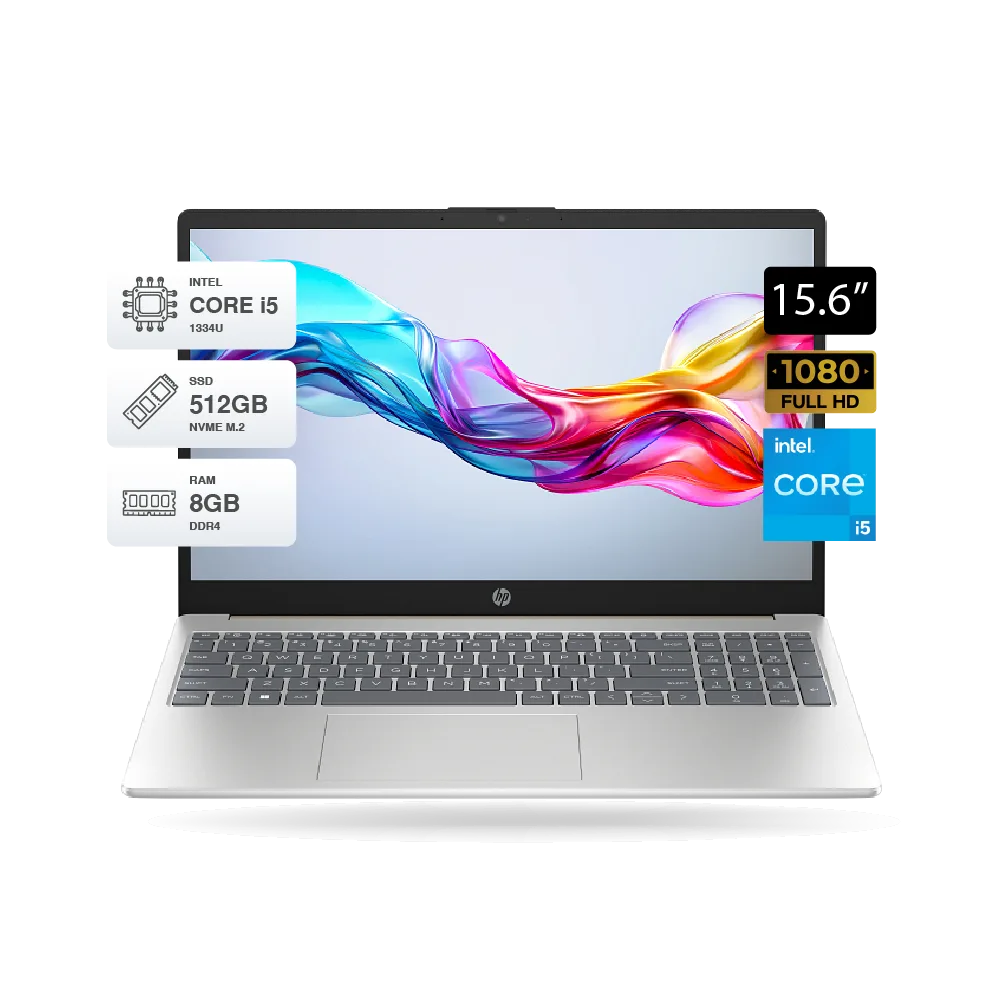 Laptop HP 15-fd0255la 15.6" FHD, Core i5-1334U, 8GB RAM, 512GB SSD, Dorado cálido, FreeDOS | B9TX3LA