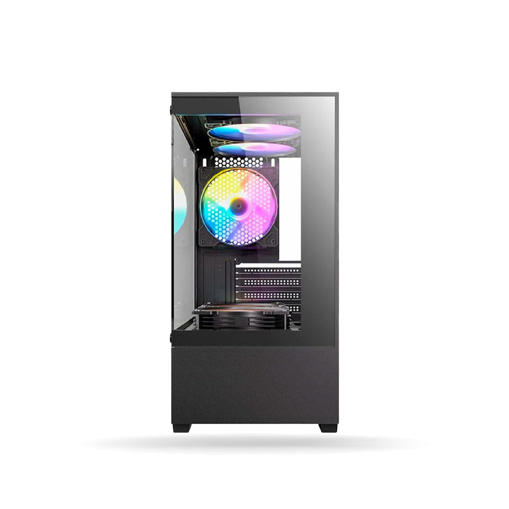 Case Gamer Antec VCX100M Negro 450W, ATX, 5x FAN RGB - CAVCX10P45W