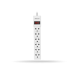 Regleta Supresor de Pico FORZA FPS-001W, 220V 6 Tomas, Blanco