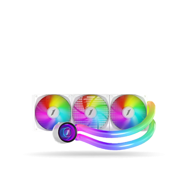 Sistema de Enfriamiento Liquido 1stPlayer MT360 MOTHRA Infinite Space WHITE, 3 Cooler ARGB 120mm | MT360WH