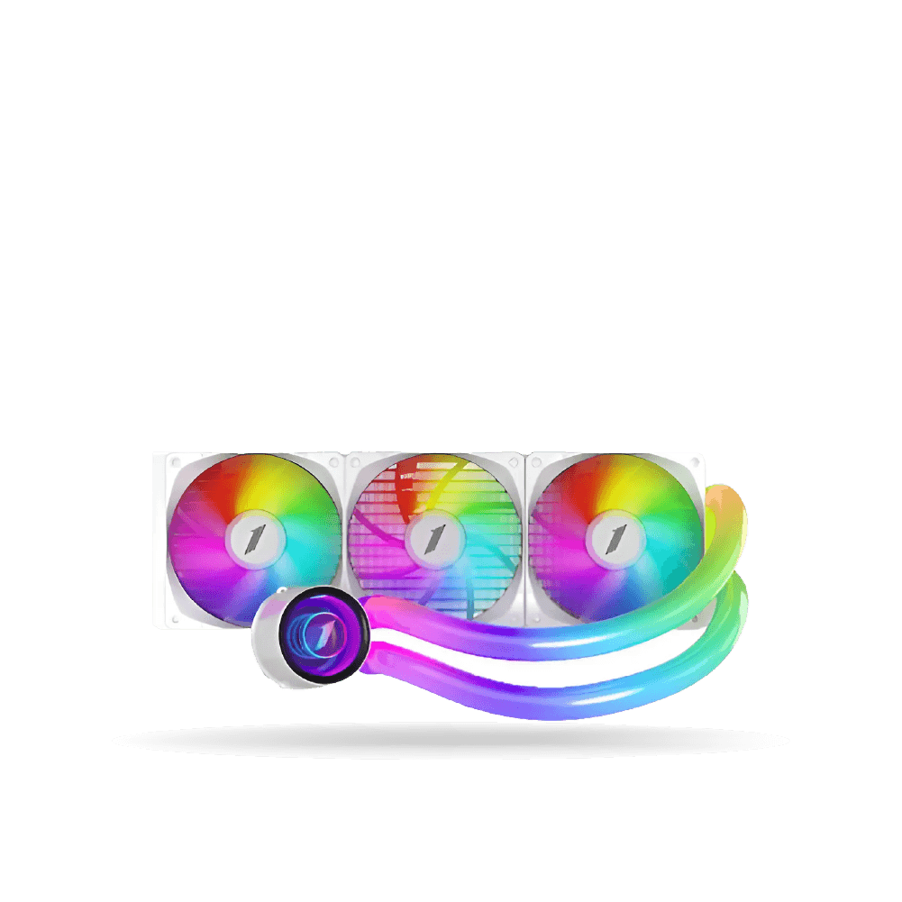 Sistema de Enfriamiento Liquido 1stPlayer MT360 MOTHRA Infinite Space WHITE, 3 Cooler ARGB 120mm | MT360WH