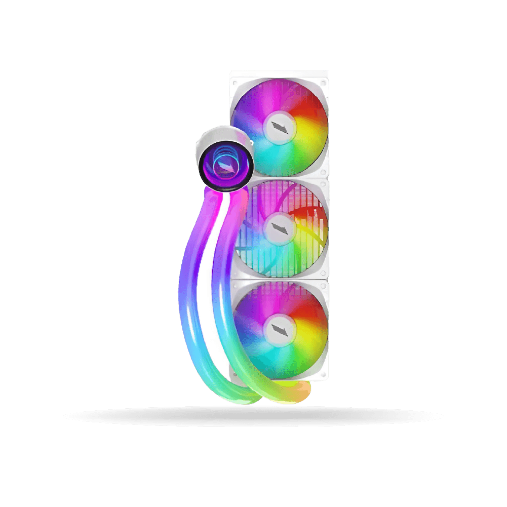 Sistema de Enfriamiento Liquido 1stPlayer MT360 MOTHRA Infinite Space WHITE, 3 Cooler ARGB 120mm | MT360WH