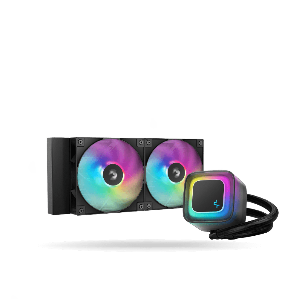 Sistema de Enfriamiento Liquido DeepCool LE240 V2, Negro, 2 Cooler ARGB, TDP 280W | R-LE240-BKAMMC-G-2