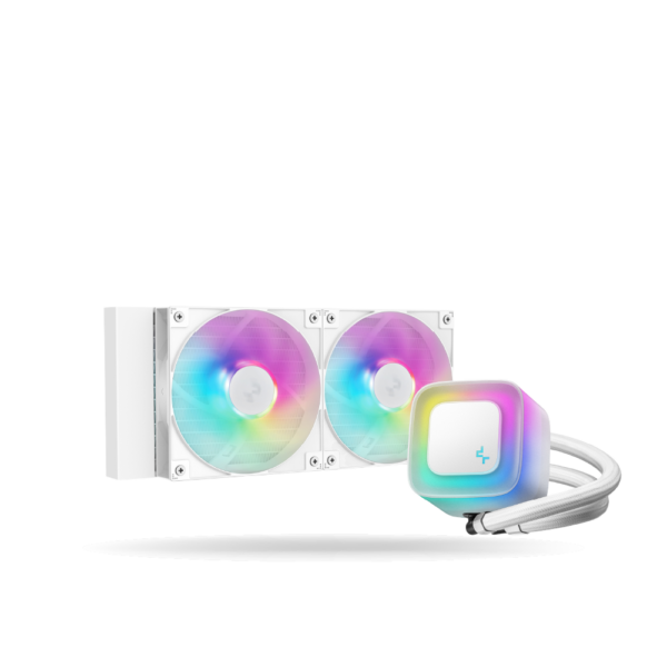 Sistema de enfriamiento DeepCool LE240 WH, 2 Cooles ARGB, TDP 280W, Blanco | RLE240WHAMMNG2