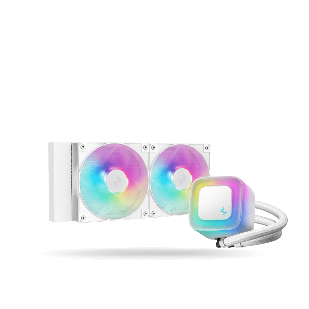 Sistema de enfriamiento DeepCool LE240 WH, 2 Cooles ARGB, TDP 280W, Blanco | RLE240WHAMMNG2