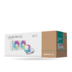 Sistema de enfriamiento DeepCool LE240 WH, 2 Cooles ARGB, TDP 280W, Blanco | RLE240WHAMMNG2