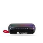Parlante TEROS TE-6047N Bluetooth, Luz LED, Color Negro, 20W