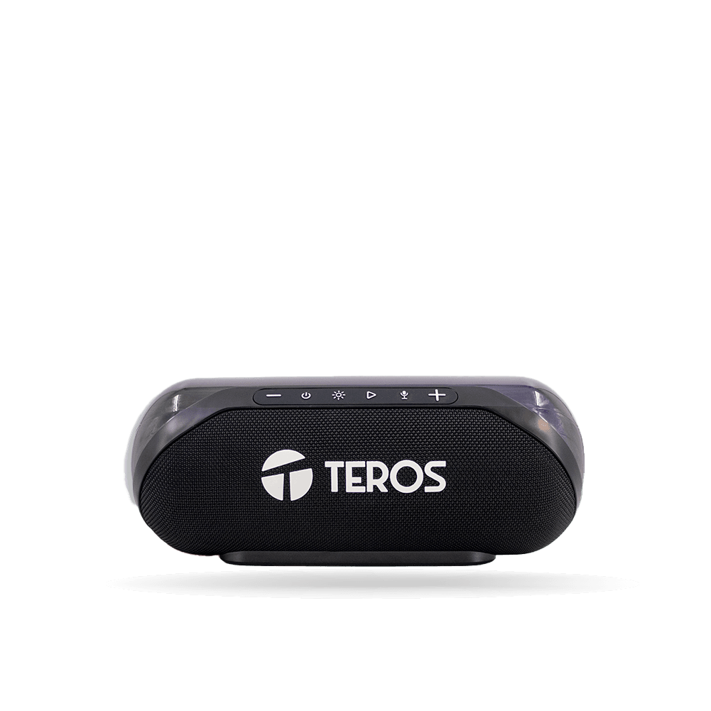 Parlante TEROS TE-6047N Bluetooth, Luz LED, Color Negro, 20W