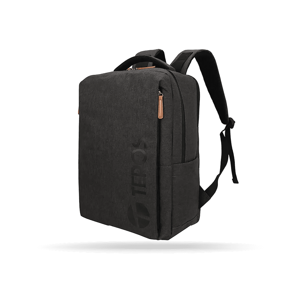 Mochila Teros TE-9045GR, Poliéster, para notebook hasta 15,6", Gris.