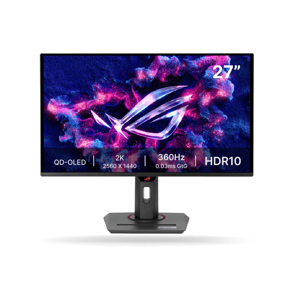 Monitor Gamer ASUS ROG Strix OLED XG27ACDNG, 27" 2K QD-OLED, 360Hz, 0.03ms, HDMI - DP - USB-C(DP)